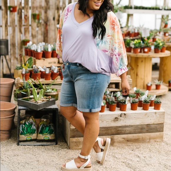 Burst of Color Rainbow Tie Dye Top - Picture 2 of 8